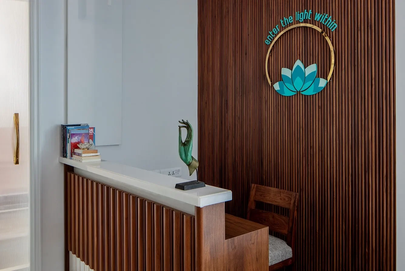 The reception desk at The Healing Centre