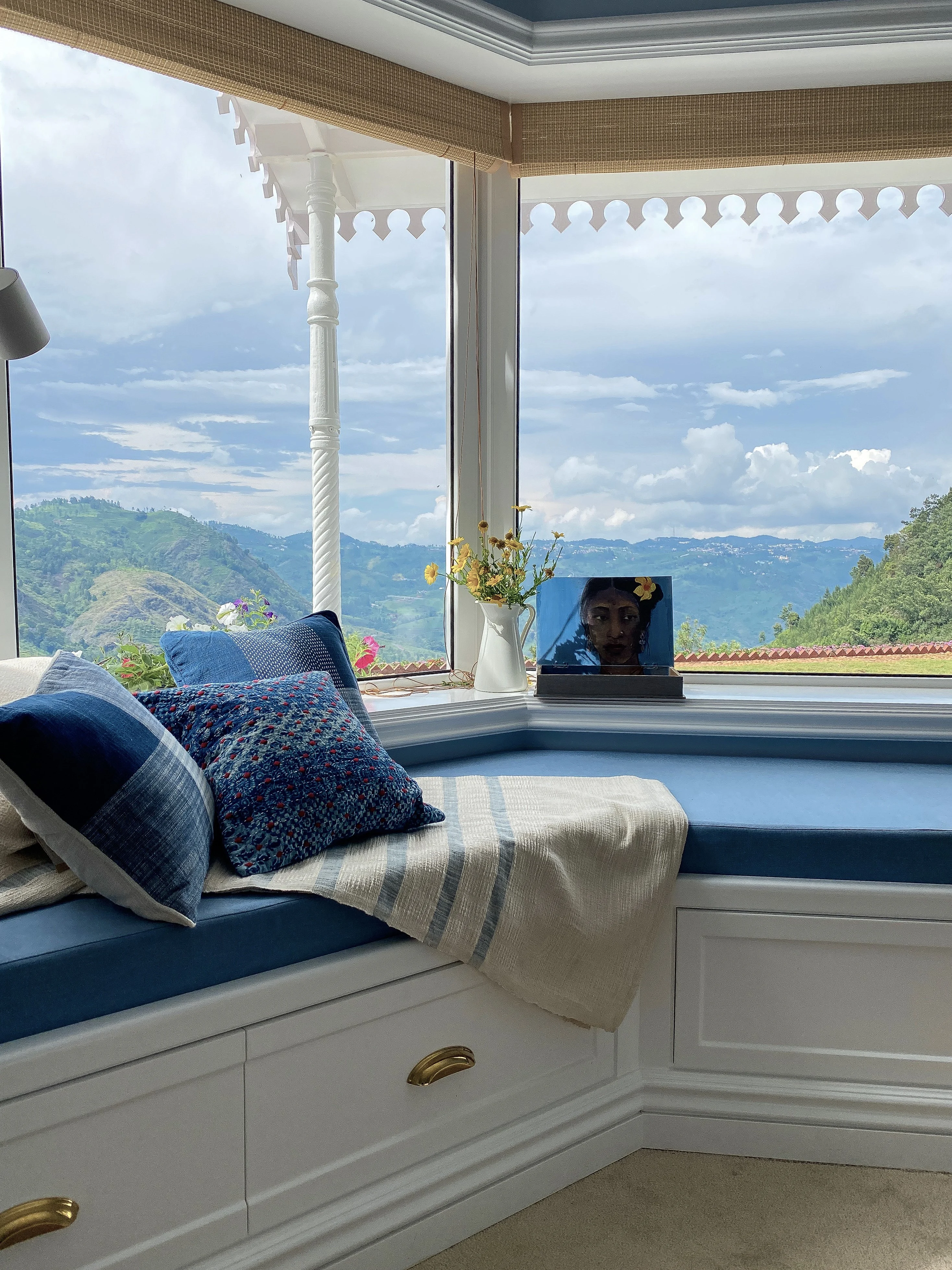 Window nook overlooking the Nilgiris, Coonoor